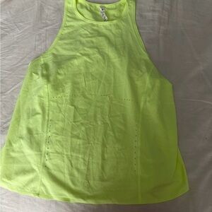 lululemon athletica Neon Green Tank Top